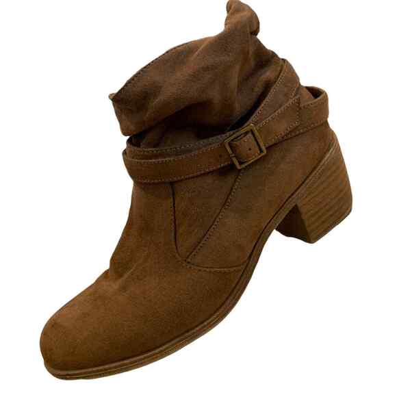 American eagle slouch shoes ankle booties size 8 brown 2” heel - Picture 8 of 9